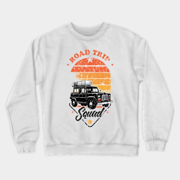 Road Trip Squad Crewneck Sweatshirt by TshirtMA